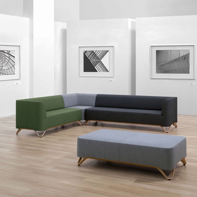 profim - SoftBox Couch | 2- oder 3-Sitzer, Kufengestell profim - SoftBox Couch | 2- oder 3-Sitzer, Kufengestell