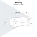 profim - SoftBox Couch | 2- oder 3-Sitzer, Kufengestell profim - SoftBox Couch | 2- oder 3-Sitzer, Kufengestell