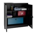 Corex wing door cabinet | 2OH, 900 x 900 mm, steel body, black - 3 Thumbnail Image