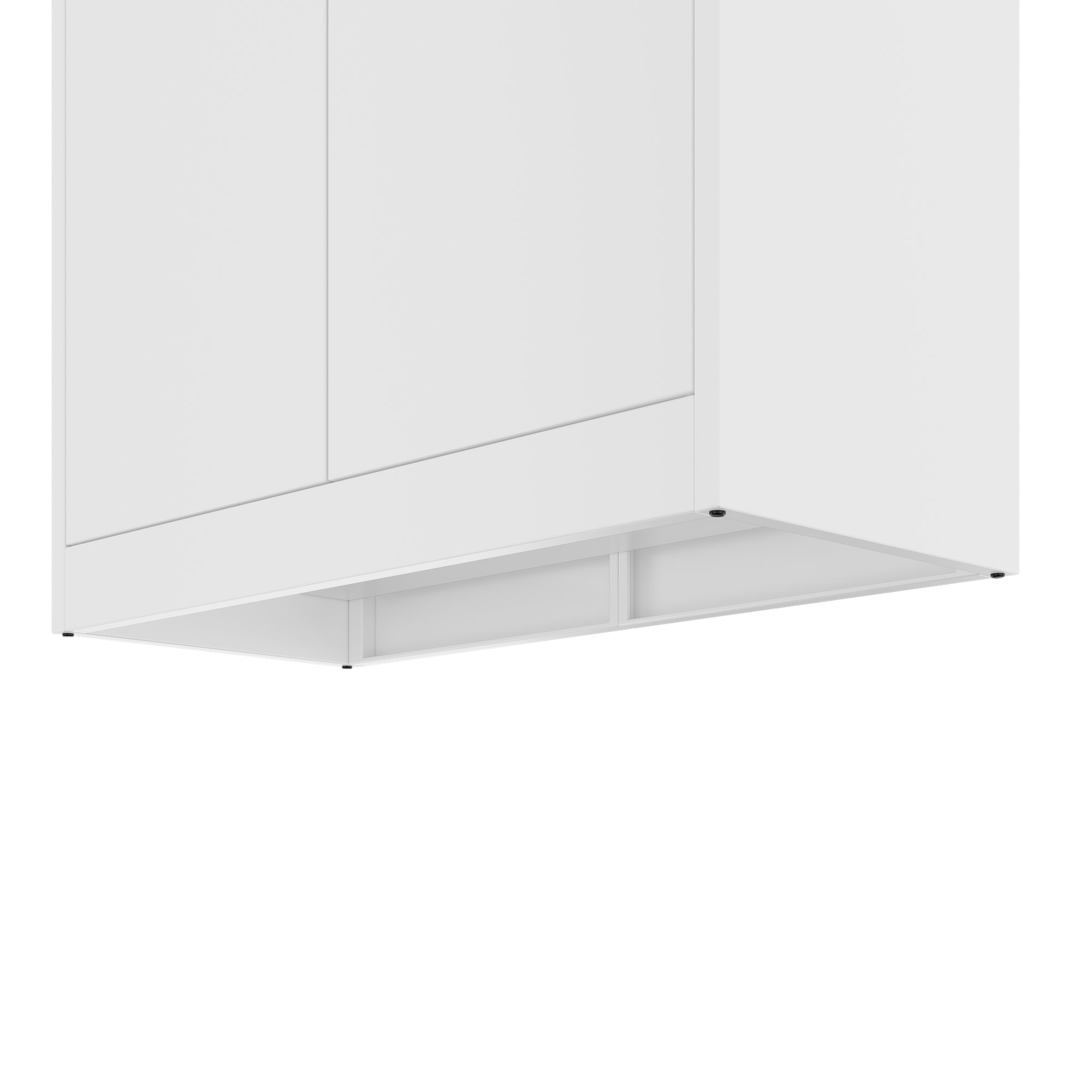 Corex wing door cabinet | 5OH, 900 x 1850 mm, steel body, white - 6 Main Image