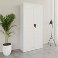 Corex wing door cabinet | 5OH, 900 x 1850 mm, steel body, white - 2 Thumbnail Image