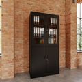 Corex combination cabinet | 5OH, 900 x 1850 mm, steel body, black - 2 Thumbnail Image