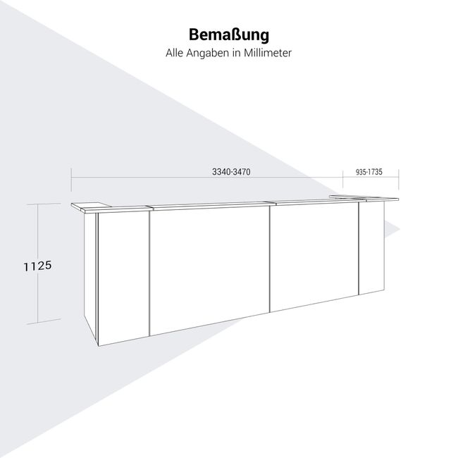 NOVA Empfangstheke | U- oder L-Form