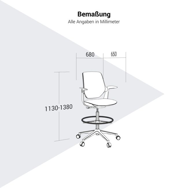 profim – TRILLO PRO Counterstuhl | Synchronmechanik, Kunststoff- oder Polsterrückenlehne