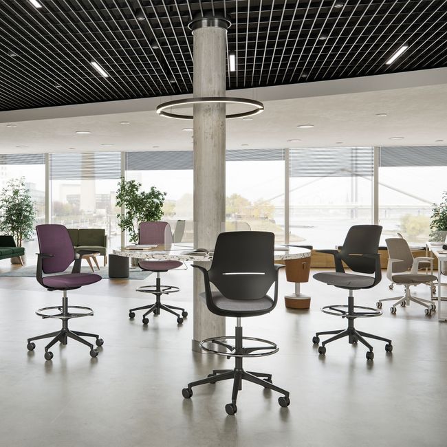 profim – TRILLO PRO Counterstuhl | Synchronmechanik, Kunststoff- oder Polsterrückenlehne