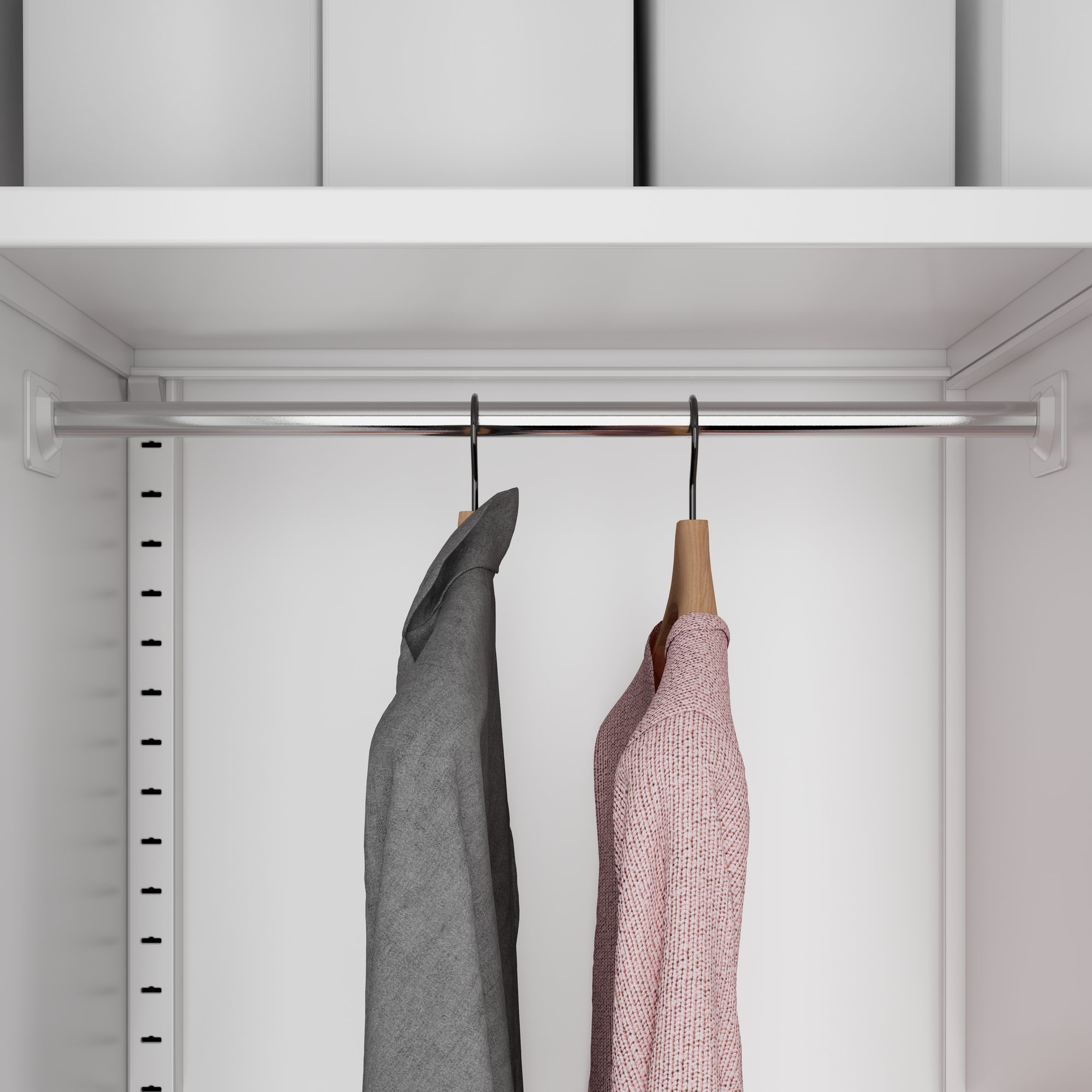COREX Garderobenschrank | 900 x 1850 mm, Stahlkorpus, Weiß - 7 Main Image