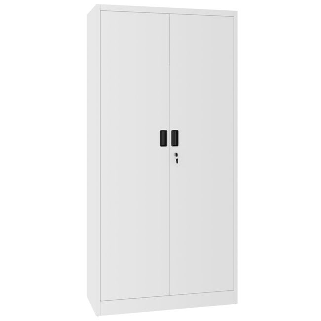 COREX Garderobenschrank | 900 x 1850 mm, Stahlkorpus, Weiß