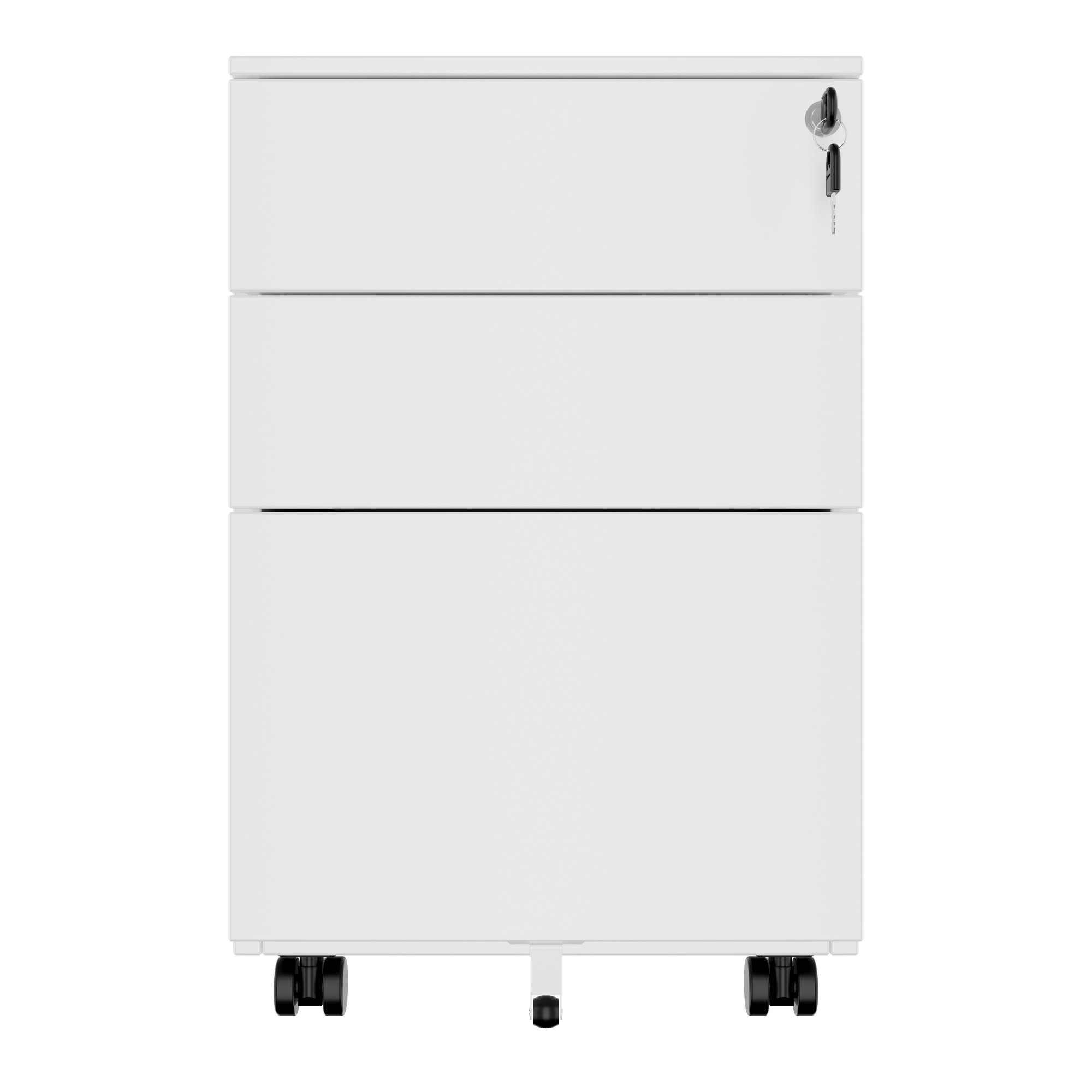 COREX Rollcontainer | 3 Schubladen, 500 mm tief, Weiß - 2 Main Image