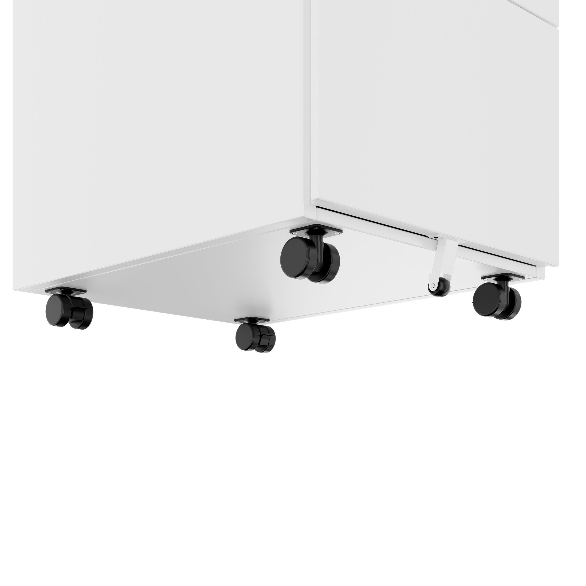 COREX Rollcontainer | 3 Schubladen, 500 mm tief, Weiß - 5 Main Image