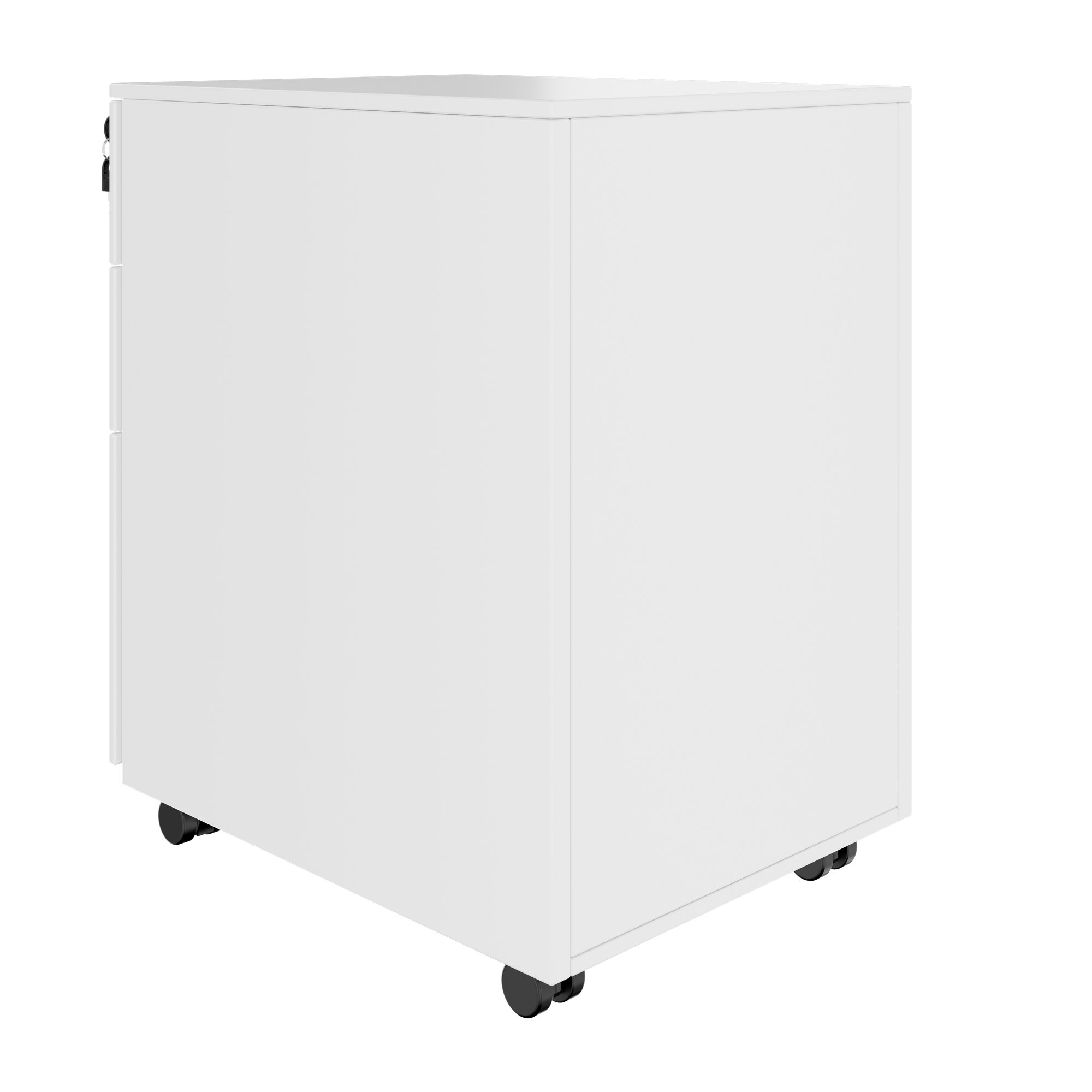 COREX Rollcontainer | 3 Schubladen, 500 mm tief, Weiß - 4 Main Image