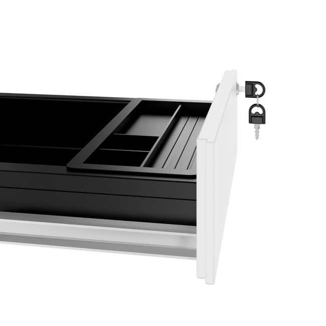 COREX Rollcontainer | 3 Schubladen, 500 mm tief, Weiß