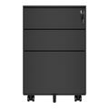 COREX Rollcontainer | 3 Schubladen, 500 mm tief, Schwarz - 3 Thumbnail Image