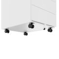 COREX Rollcontainer | 4 Schubladen, 500 mm tief, Weiß - 5 Thumbnail Image