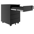 COREX Rollcontainer | 4 Schubladen, 500 mm tief, Schwarz - 7 Thumbnail Image