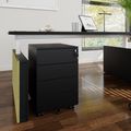 COREX Rollcontainer | 4 Schubladen, 500 mm tief, Schwarz - 3 Thumbnail Image