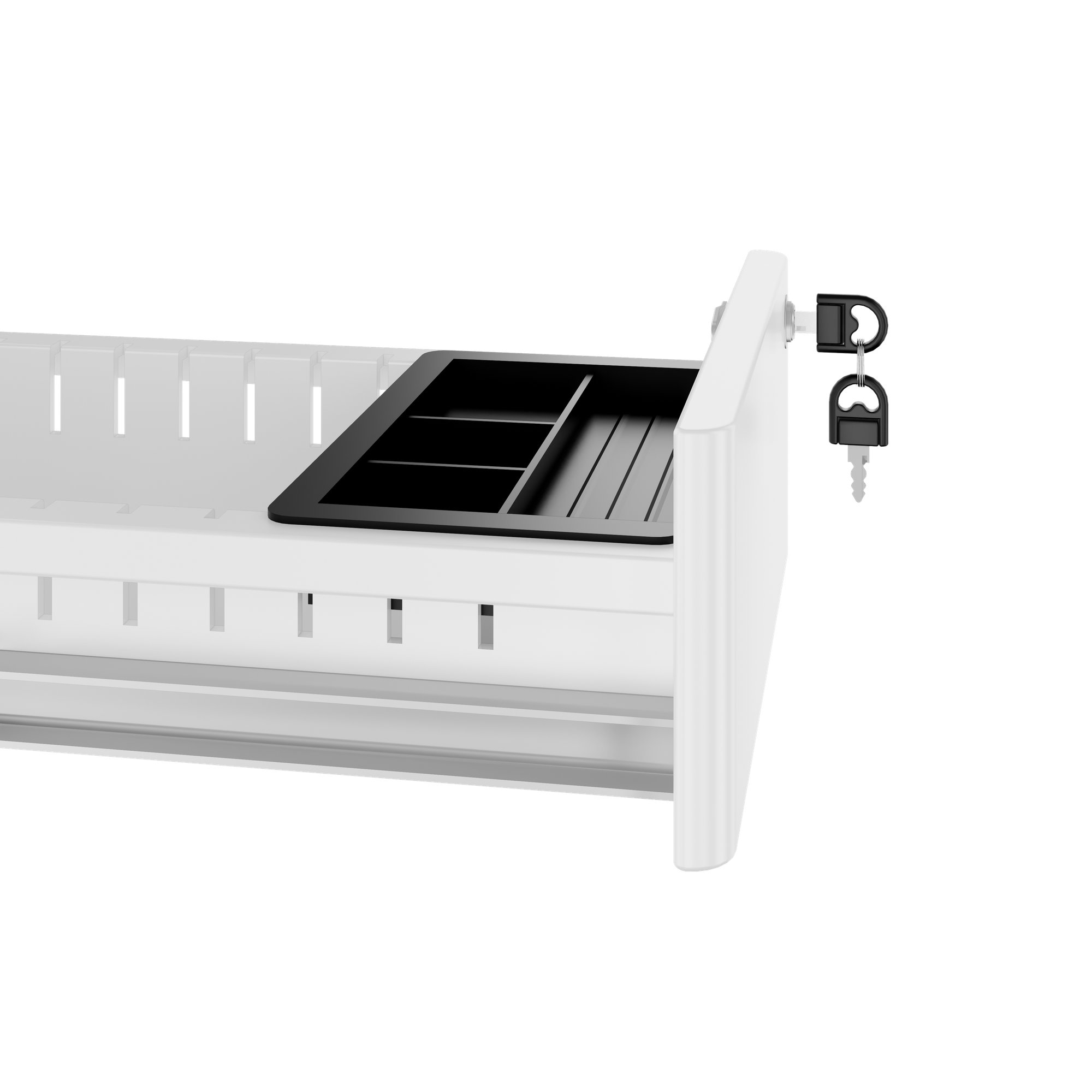 COREX SMALL Rollcontainer | 3 Schubladen, 520 mm tief, Weiß - 8 Main Image