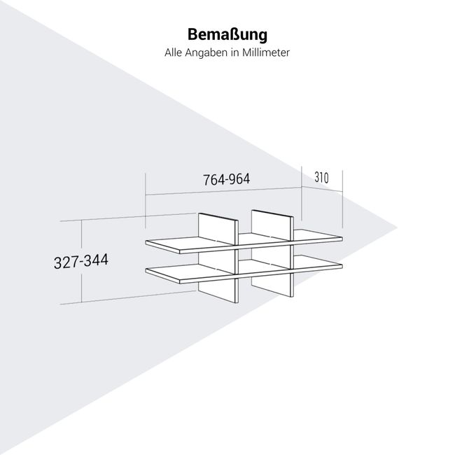 CHOICE Schrankunterteilung | Schrankbreite: 800-1000 mm CHOICE Schrankunterteilung | Schrankbreite: 800-1000 mm
