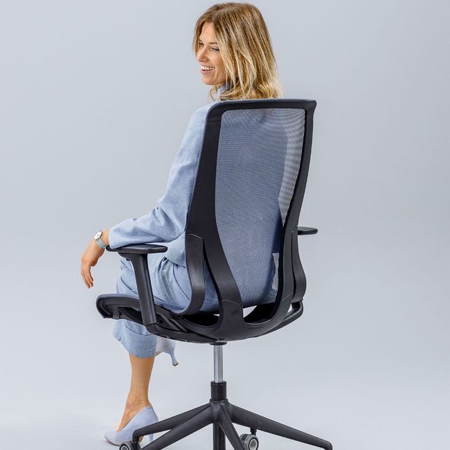 D-CHAIR Bürodrehstuhl | Synchronmechanik, 5-Stern-Fußkreuz