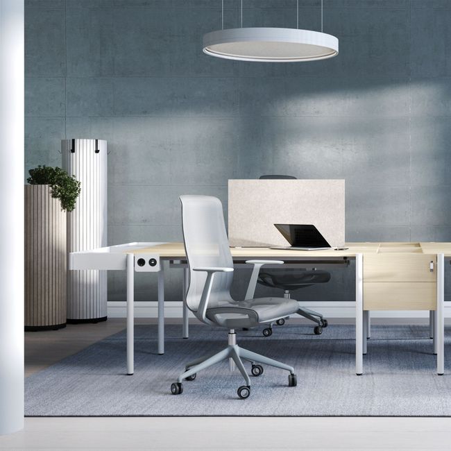 D-CHAIR Bürodrehstuhl | Synchronmechanik, 5-Stern-Fußkreuz