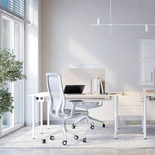 D-CHAIR Bürodrehstuhl | Synchronmechanik, 5-Stern-Fußkreuz