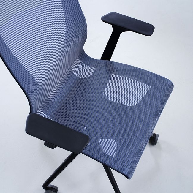 D-CHAIR Bürodrehstuhl | Synchronmechanik, 5-Stern-Fußkreuz, mit Kopfstütze