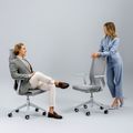 D-CHAIR Bürodrehstuhl | Synchronmechanik, 5-Stern-Fußkreuz, mit Kopfstütze