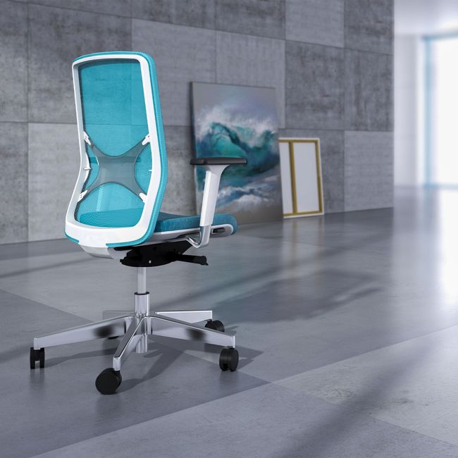 WIND Bürodrehstuhl | Synchronmechanik, Netzrücken