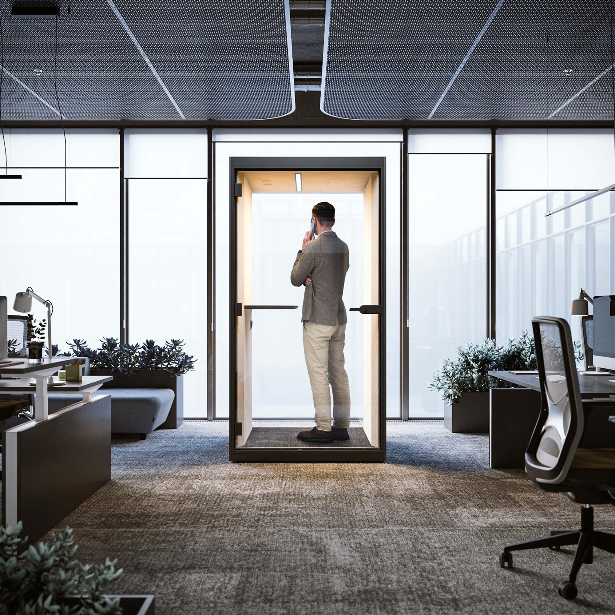 SONUS S Telefonbox | Premium Raum-in-Raum, Schallschutz, Für 1 Personen - 2 Main Image