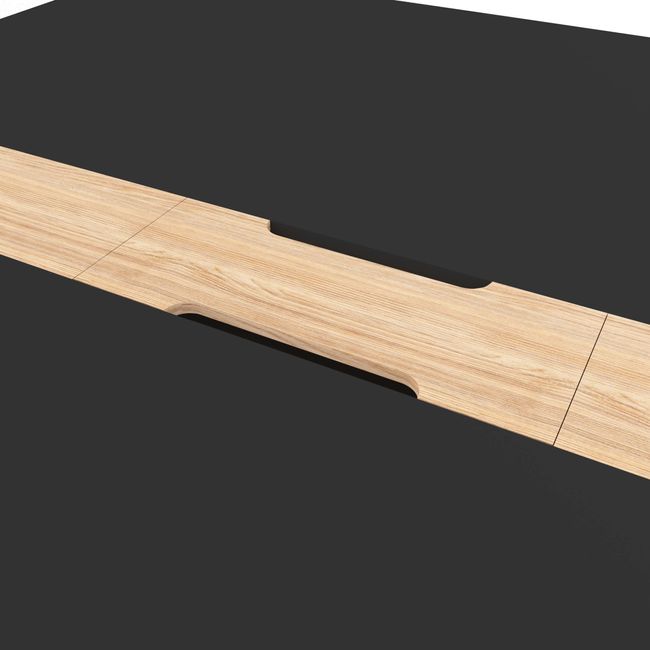 NOVA WOOD Konferenztisch | 1200 - 2800 mm (4-10 Personen), Elektrifiziert, HPL