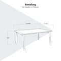 NOVA WOOD Konferenztisch | 1200 - 2800 mm (4-10 Personen), Elektrifiziert, HPL NOVA WOOD Konferenztisch | 1200 - 2800 mm (4-10 Personen), Elektrifiziert, HPL