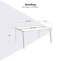 NOVA WOOD Konferenztisch | 1200 - 2800 mm (4-10 Personen), Elektrifiziert, Melamin NOVA WOOD Konferenztisch | 1200 - 2800 mm (4-10 Personen), Elektrifiziert, Melamin