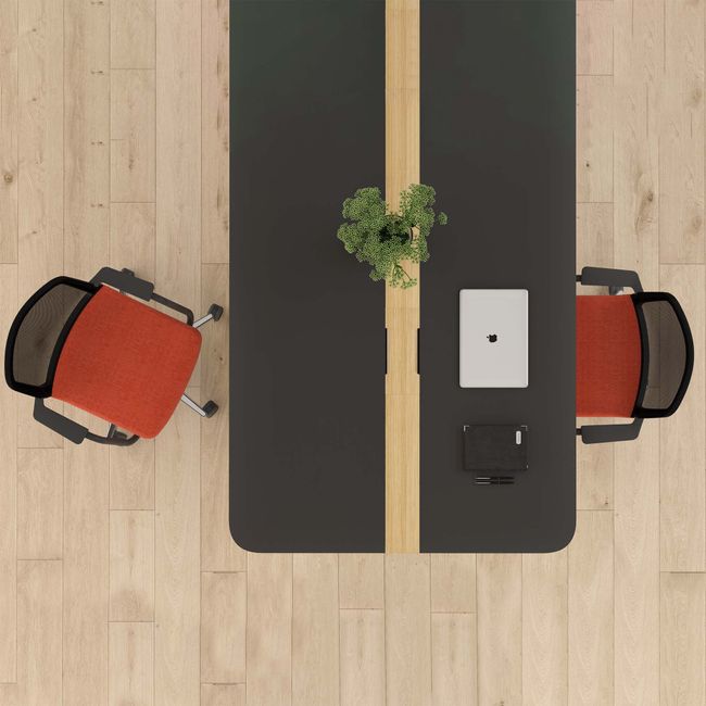 WIND Drehstuhl rollbar | Höhenverstellbar, Netzrücken