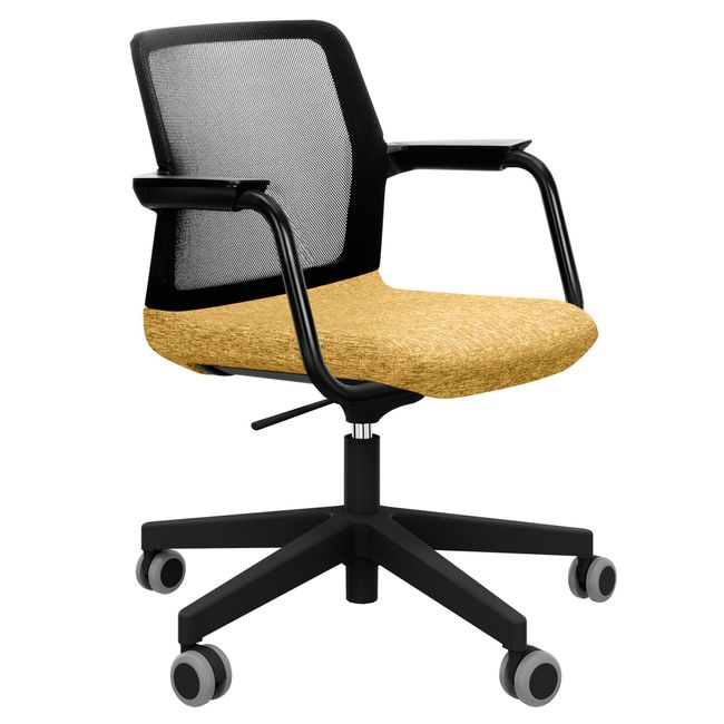 WIND Drehstuhl rollbar | Höhenverstellbar, Netzrücken