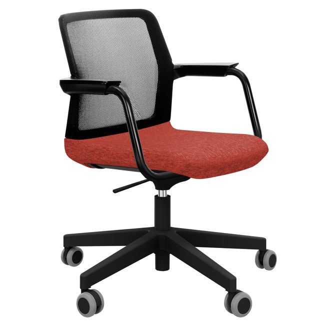 WIND Drehstuhl rollbar | Höhenverstellbar, Netzrücken