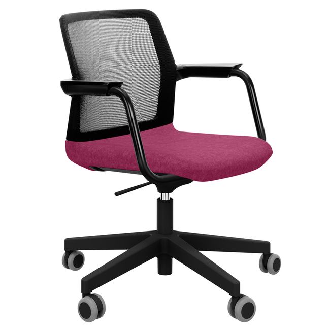 WIND Drehstuhl rollbar | Höhenverstellbar, Netzrücken