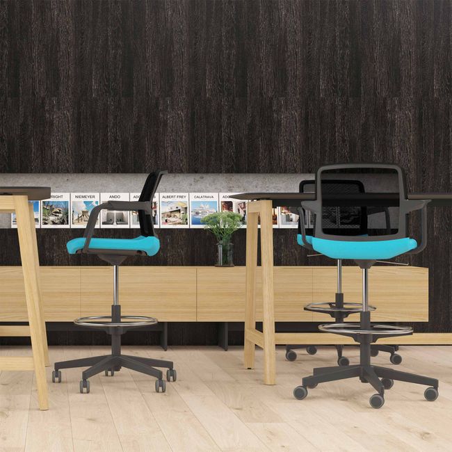 WIND Counterstuhl rollbar | Fußstütze, Netzrücken