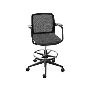 WIND Counterstuhl rollbar | Fußstütze, Netzrücken