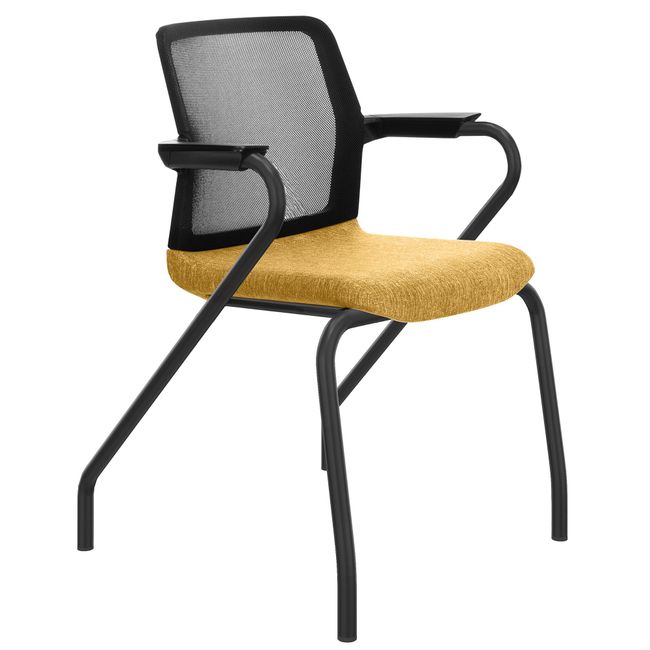 WIND Konferenzstuhl | Netzrücken, 4-Fuß, Stapelbar