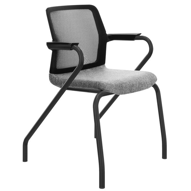 WIND Konferenzstuhl | Netzrücken, 4-Fuß, Stapelbar