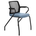 WIND Konferenzstuhl | Netzrücken, 4-Fuß, Stapelbar