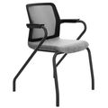 WIND Konferenzstuhl | Netzrücken, 4-Fuß, Stapelbar