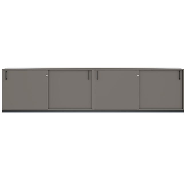 CHOICE Schrankset | 2OH, 3200 x 760 mm, Cubanitgrau CHOICE Schrankset | 2OH, 3200 x 760 mm, Cubanitgrau