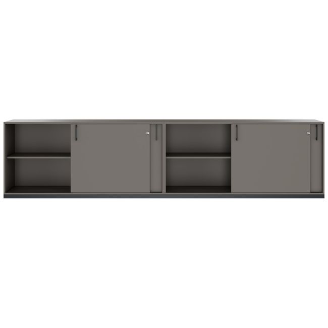 CHOICE Schrankset | 2OH, 3200 x 760 mm, Cubanitgrau CHOICE Schrankset | 2OH, 3200 x 760 mm, Cubanitgrau