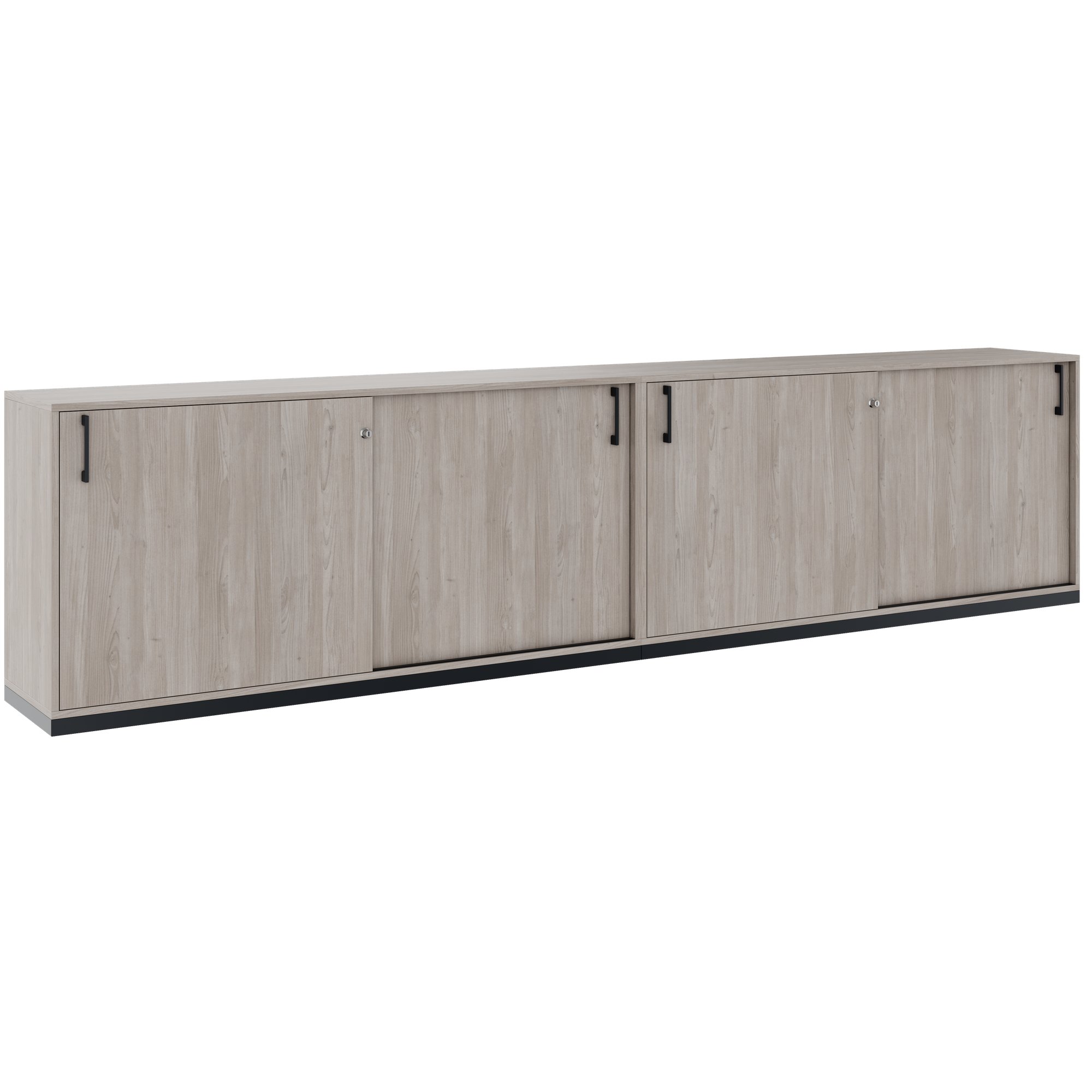 CHOICE Set di armadietti | 2oh, 3200 x 760 mm, grigio di quercia nord - 1 Main Image
