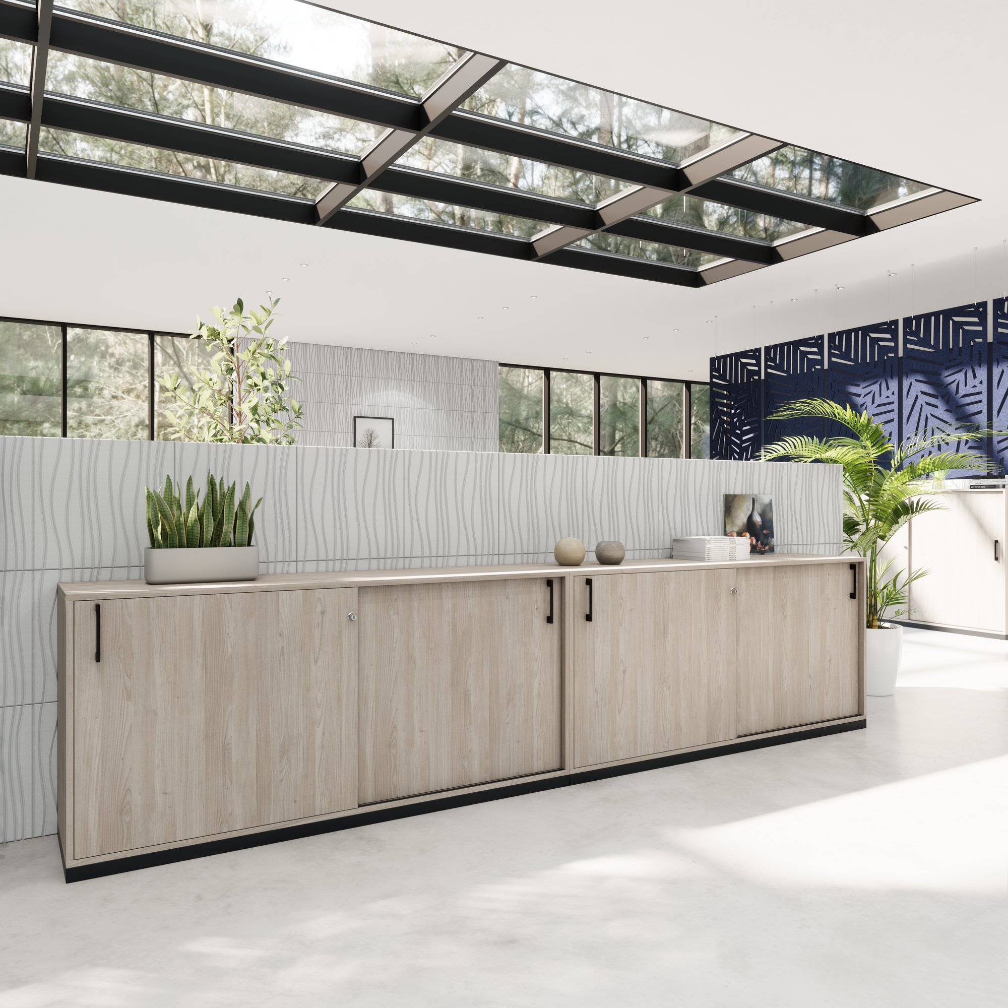 CHOICE Set di armadietti | 2oh, 3200 x 760 mm, grigio di quercia nord - 2 Main Image