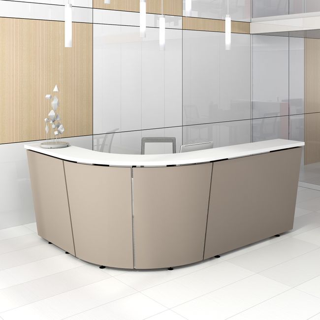 TERA Empfangstheke | 2600 x 2250 mm, abgerundet