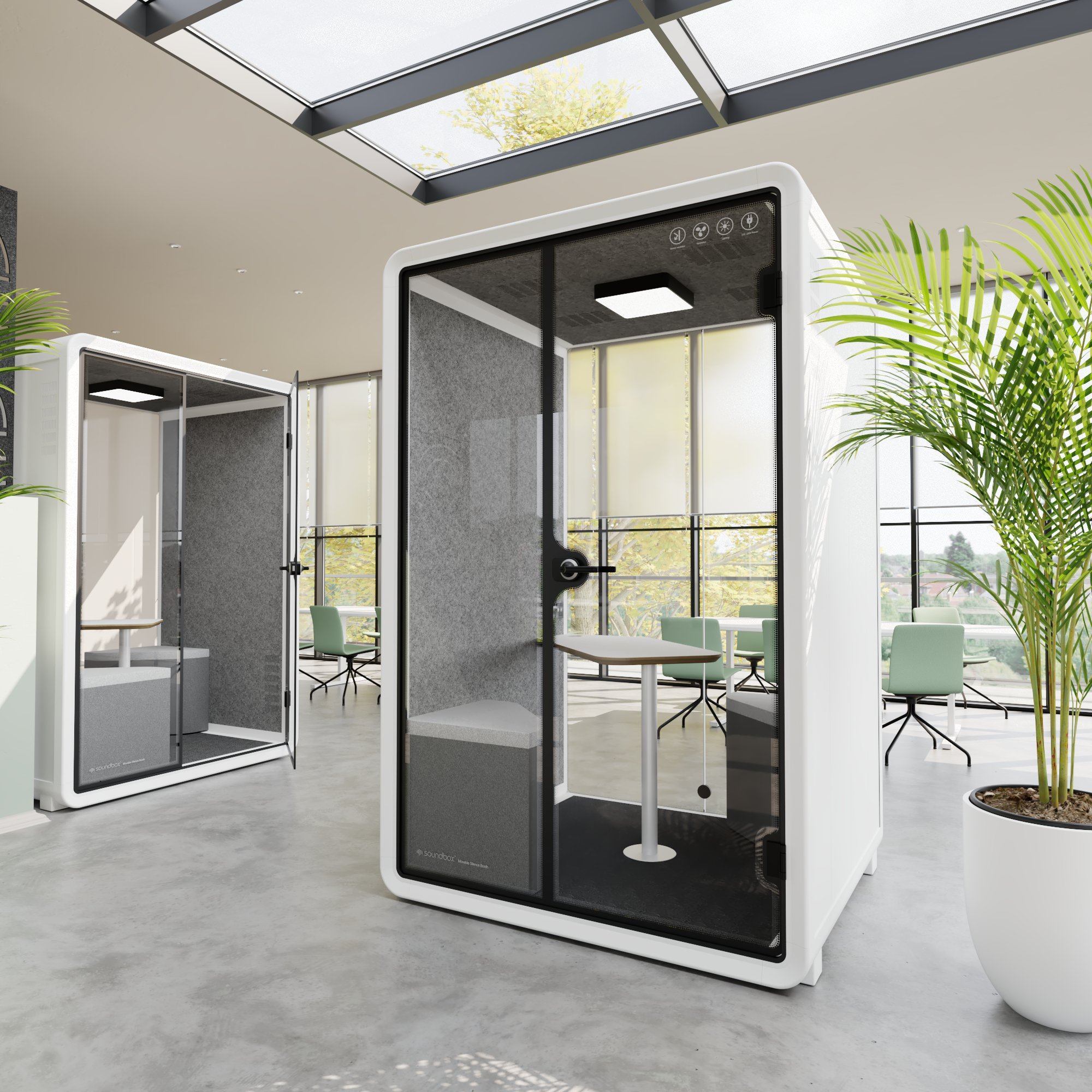 VR-M MeetingBox | Space-in-room, sound insulation, for 2 people - 2 Main Image