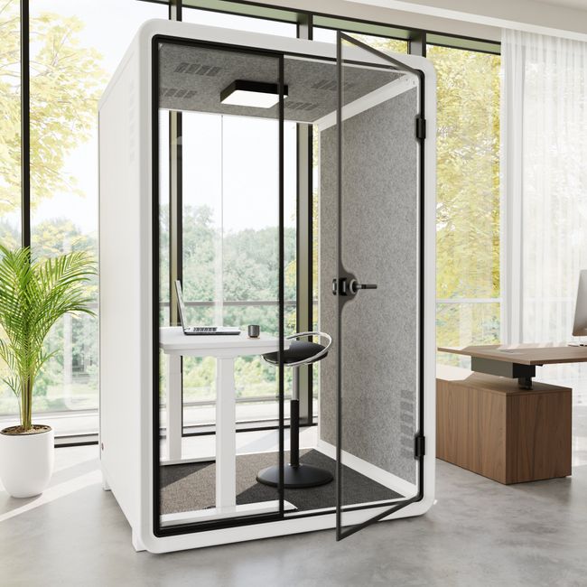 VR WORK Akustikbox | Arbeitsplatz für 1 Person, Raum-in-Raum, Schallschutz