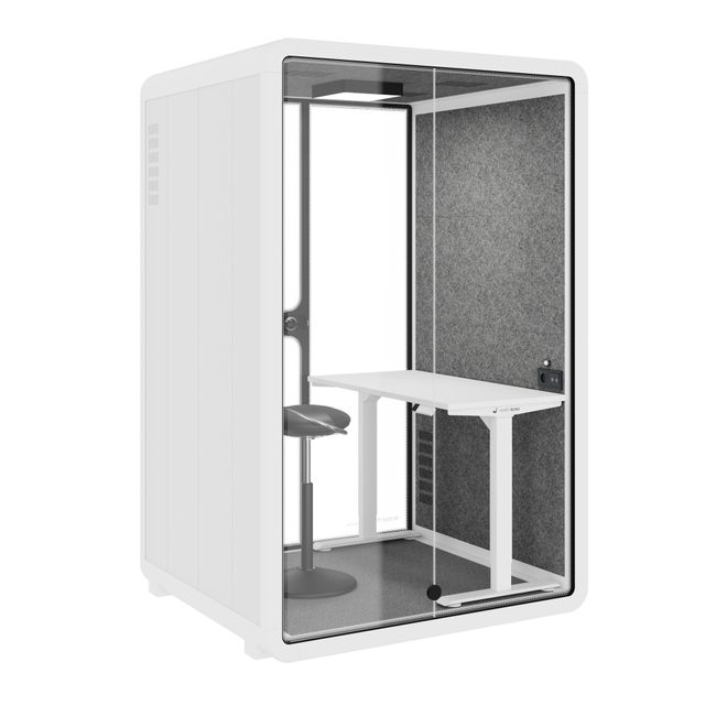 VR WORK Akustikbox | Arbeitsplatz für 1 Person, Raum-in-Raum, Schallschutz