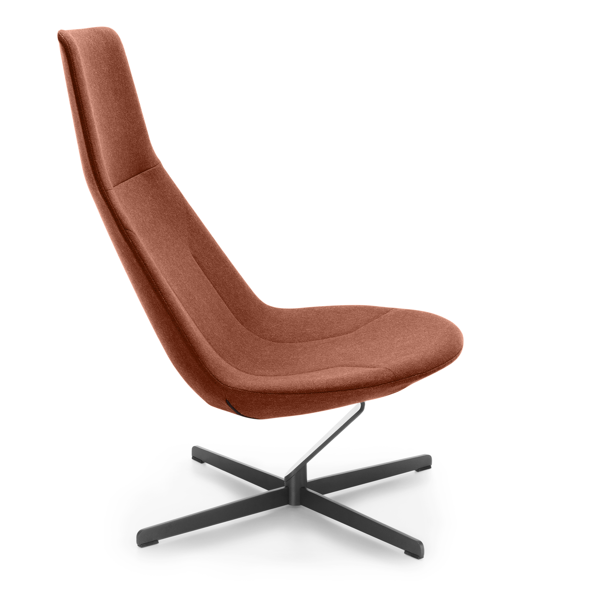 profim – CHIC LOUNGE Sessel | Kufengestell oder 4-armiges-Fußkreuz, hohe Rückenlehne - 4 Main Image